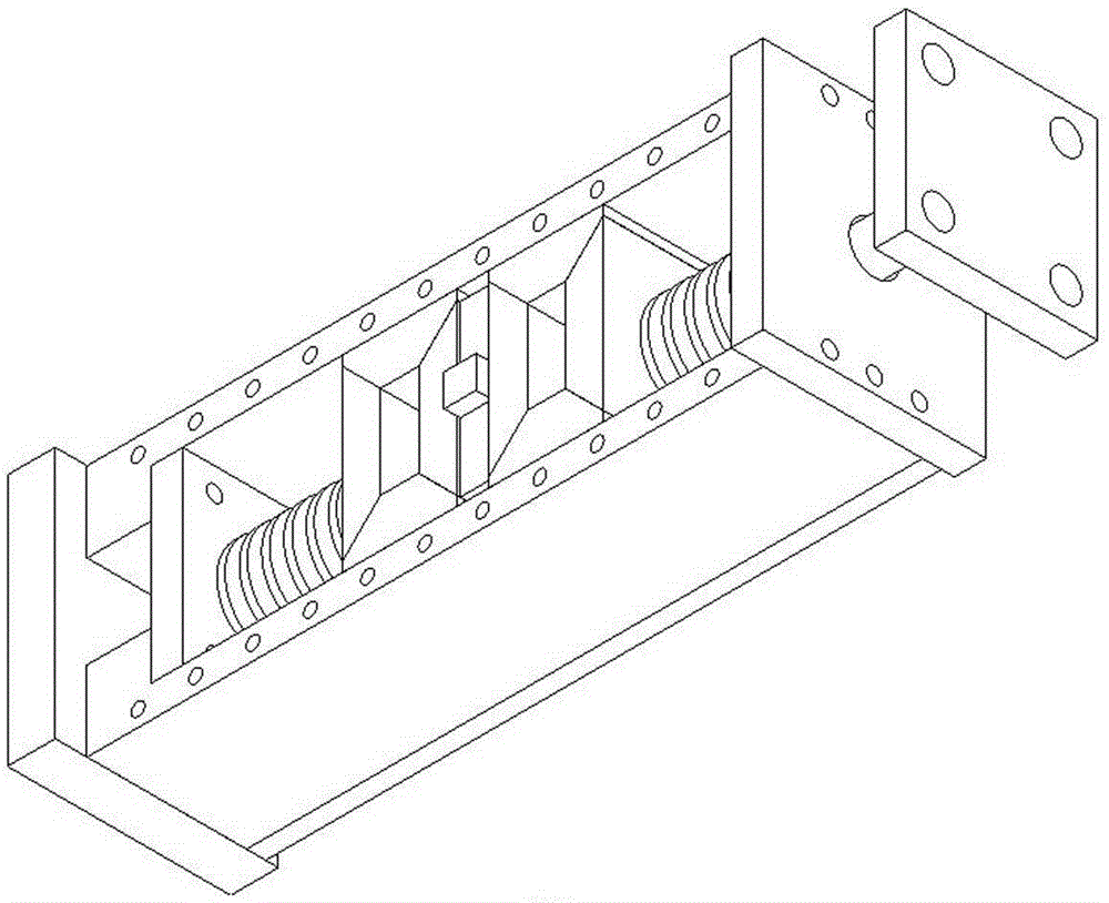 Dual-compressed-spring flat plate type-centripetal variable friction damper