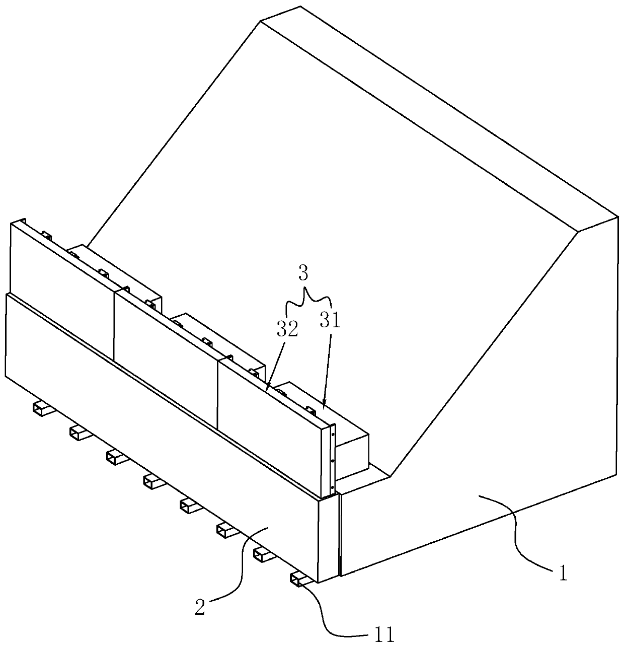 Slope protection system for hydraulic and hydroelectric engineering and construction method thereof