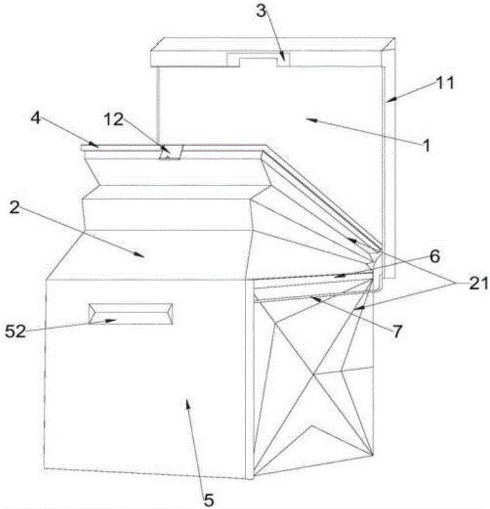 Outdoor storage box connected with intelligent household management system