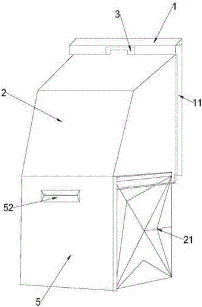 Outdoor storage box connected with intelligent household management system