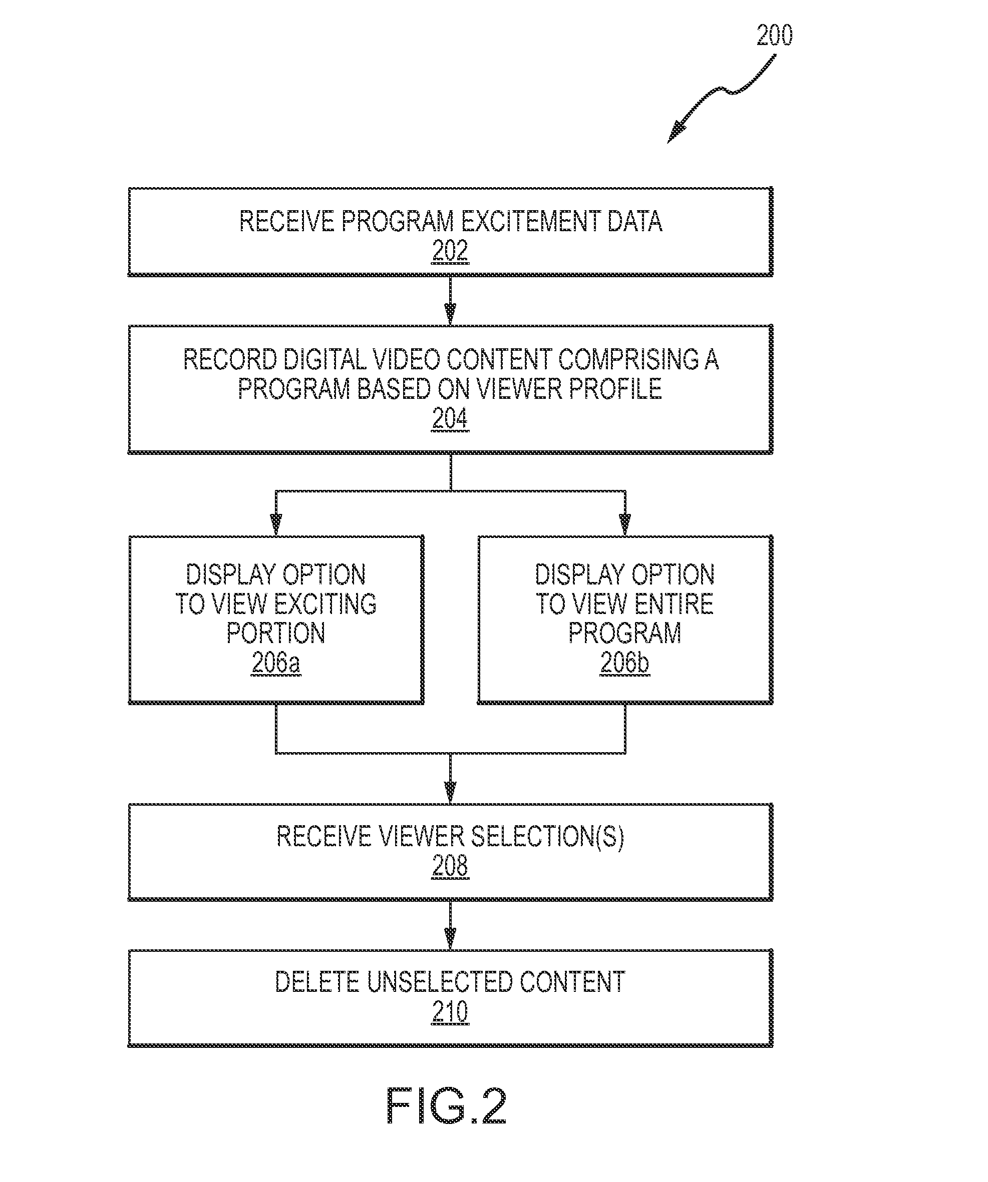 Systems and processes for delivering digital video content based upon excitement data