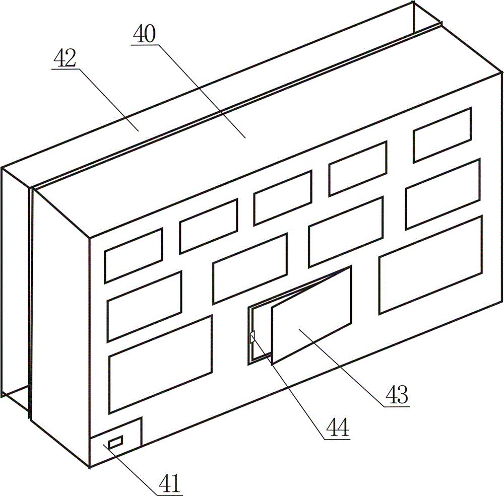 Online shopping goods storing machine with bracket and advertising machine for residential area