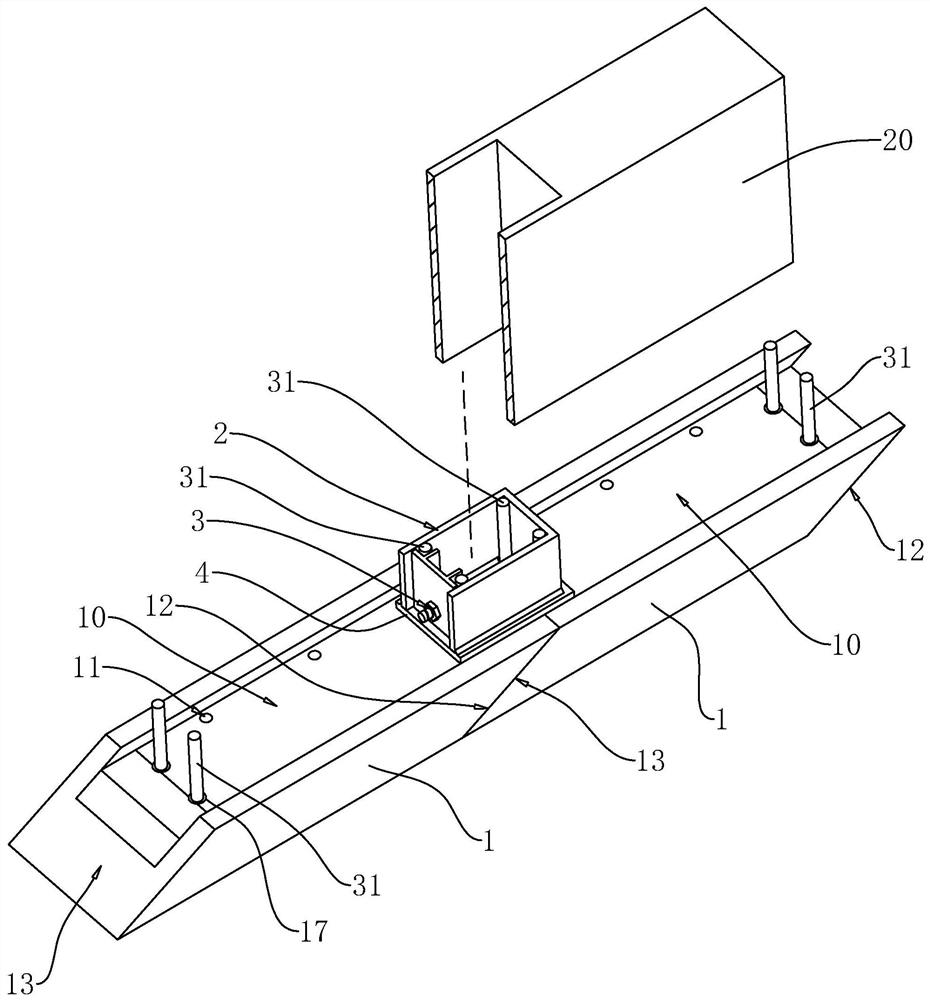 Assembled building U-shaped groove foundation and construction method thereof