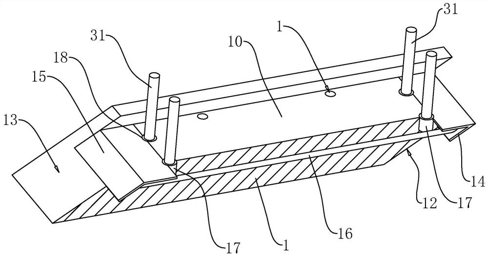 Assembled building U-shaped groove foundation and construction method thereof