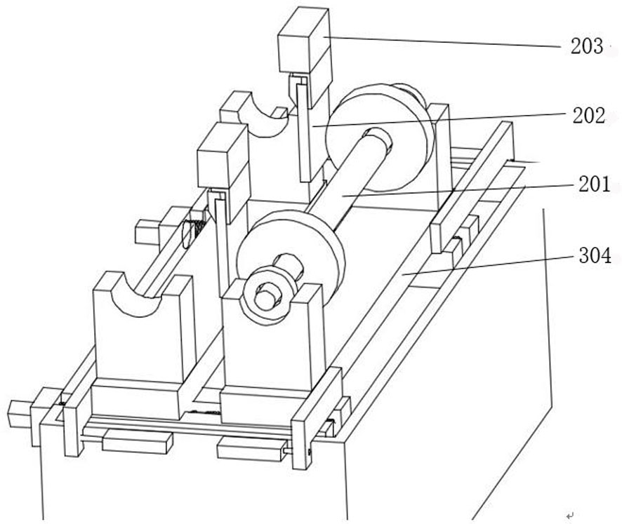 Centerless through type superfinishing machine guide roller adjusting device and method