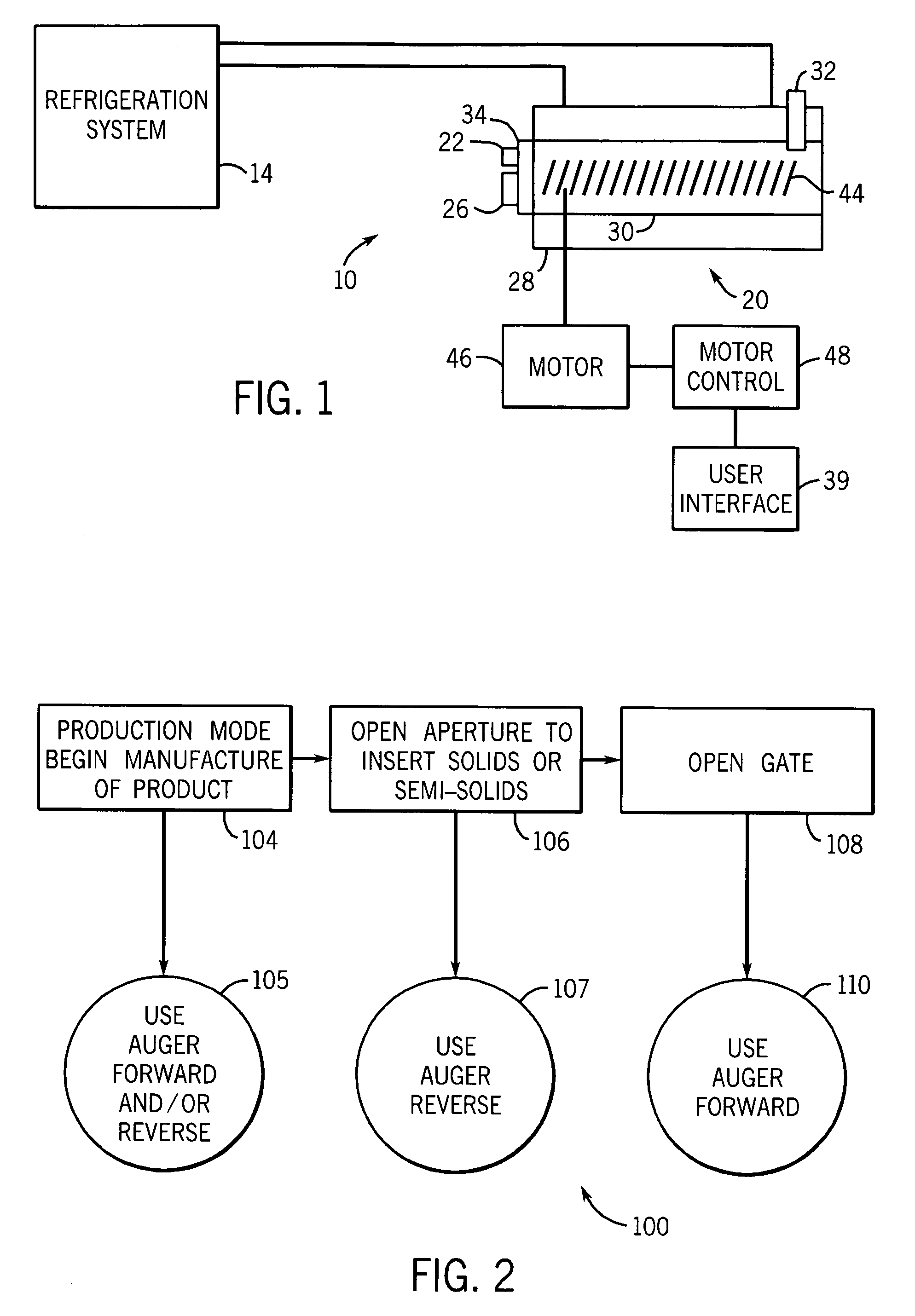 Ice cream machine with specialized motor