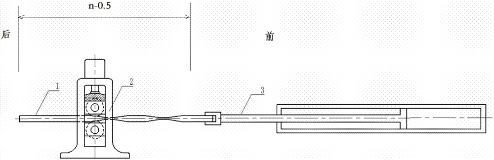 Drawing and rolling combined type multi-plate continuous forming method for variable-section plate springs