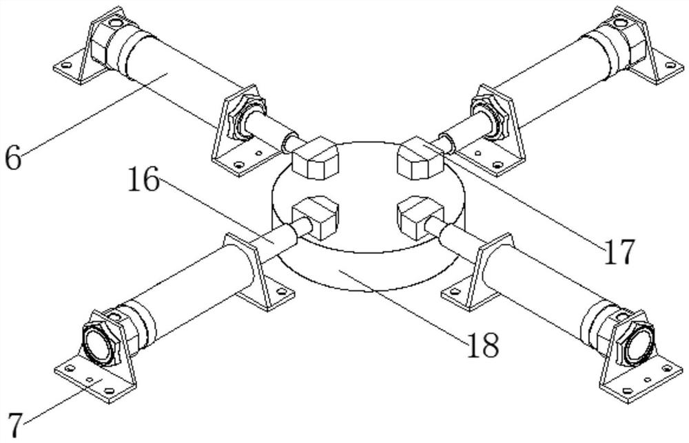 Mechanical part wear test device with locking structure