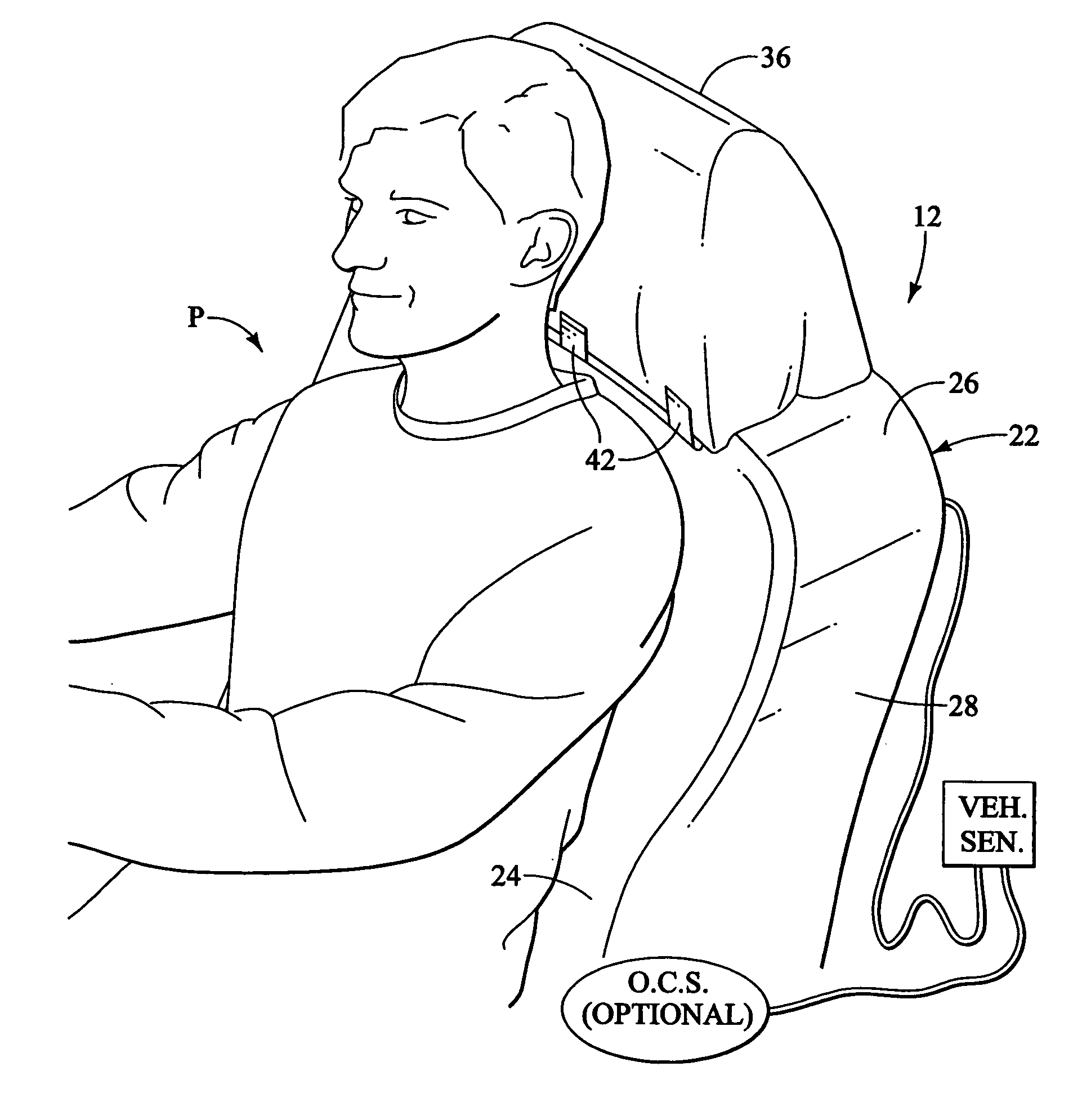 Whiplash protection structure