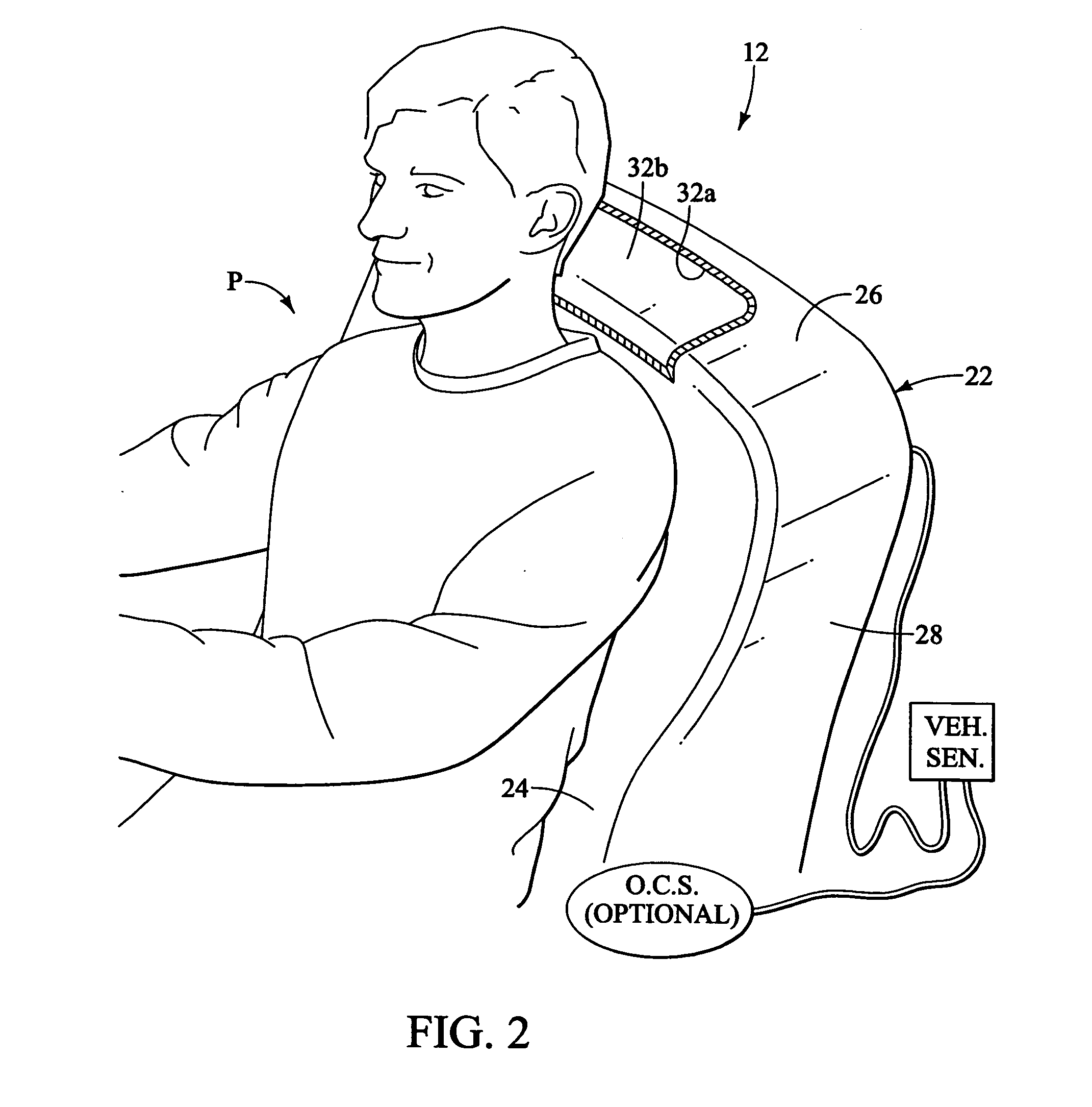 Whiplash protection structure