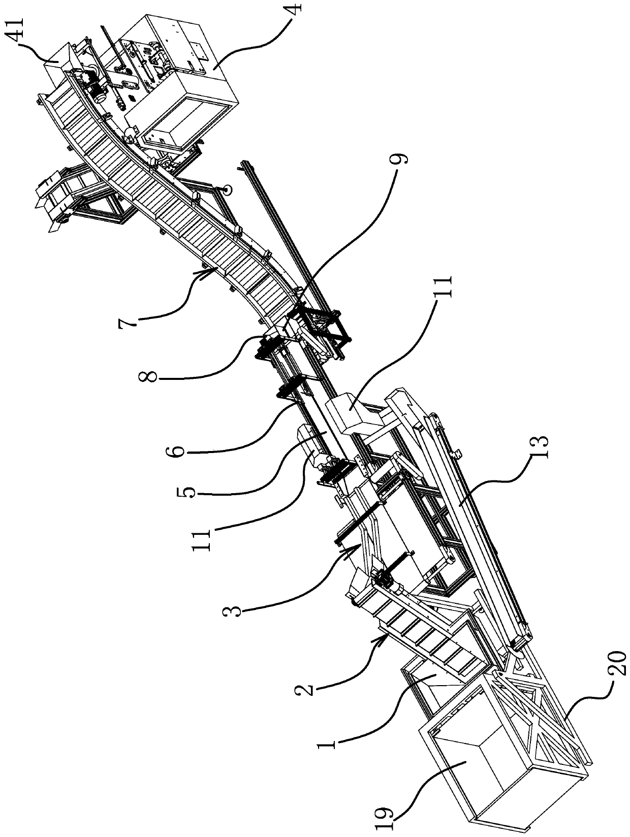 Full-automatic pipe joint counting and packaging equipment