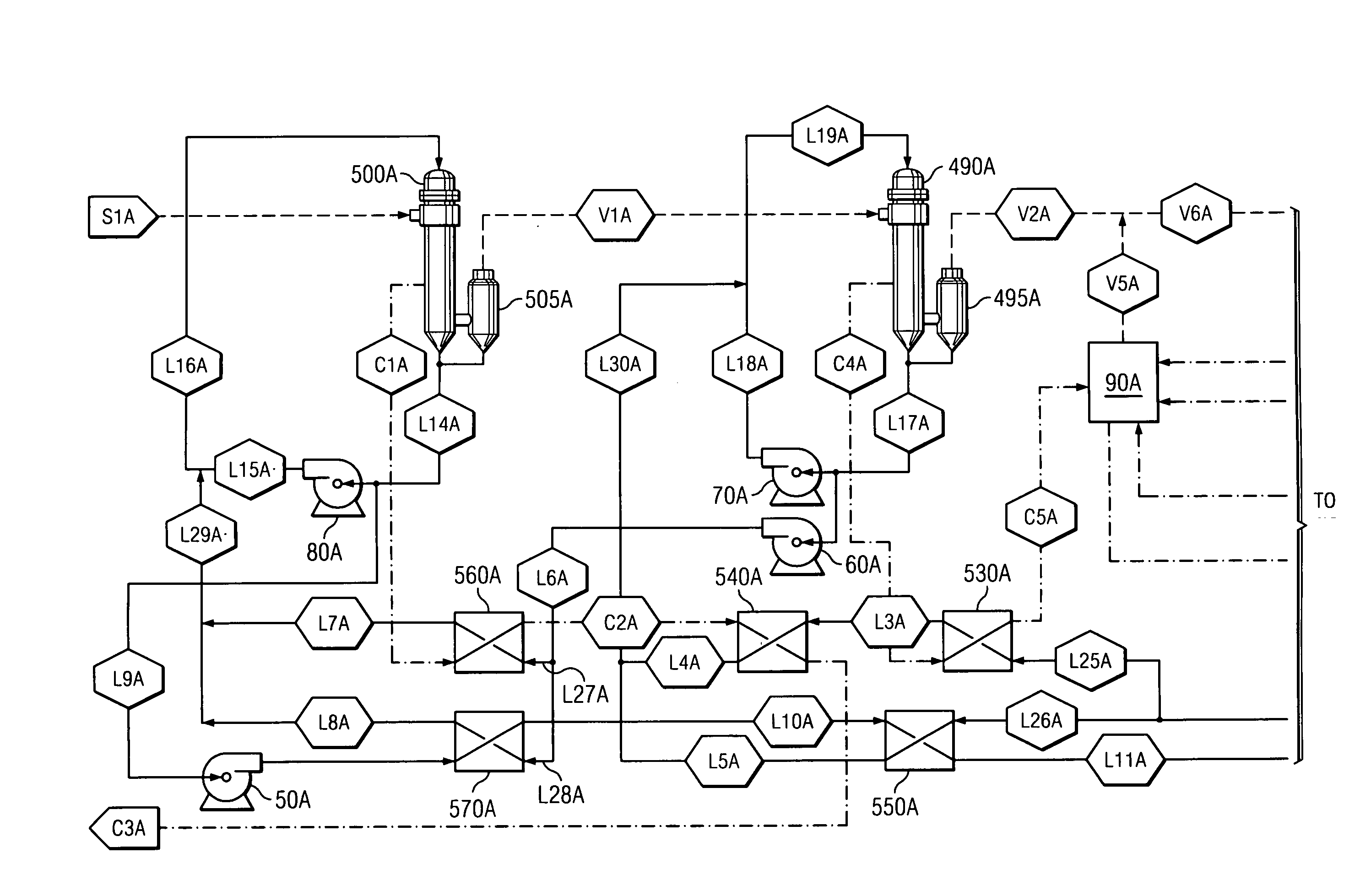 Catholyte heat recovery evaporator and method of use