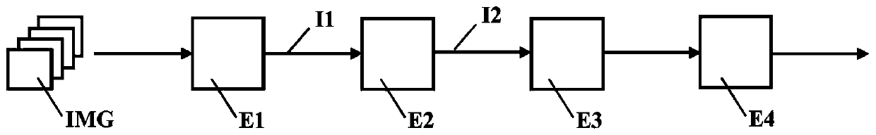 Detection of nerves in a series of echographic images