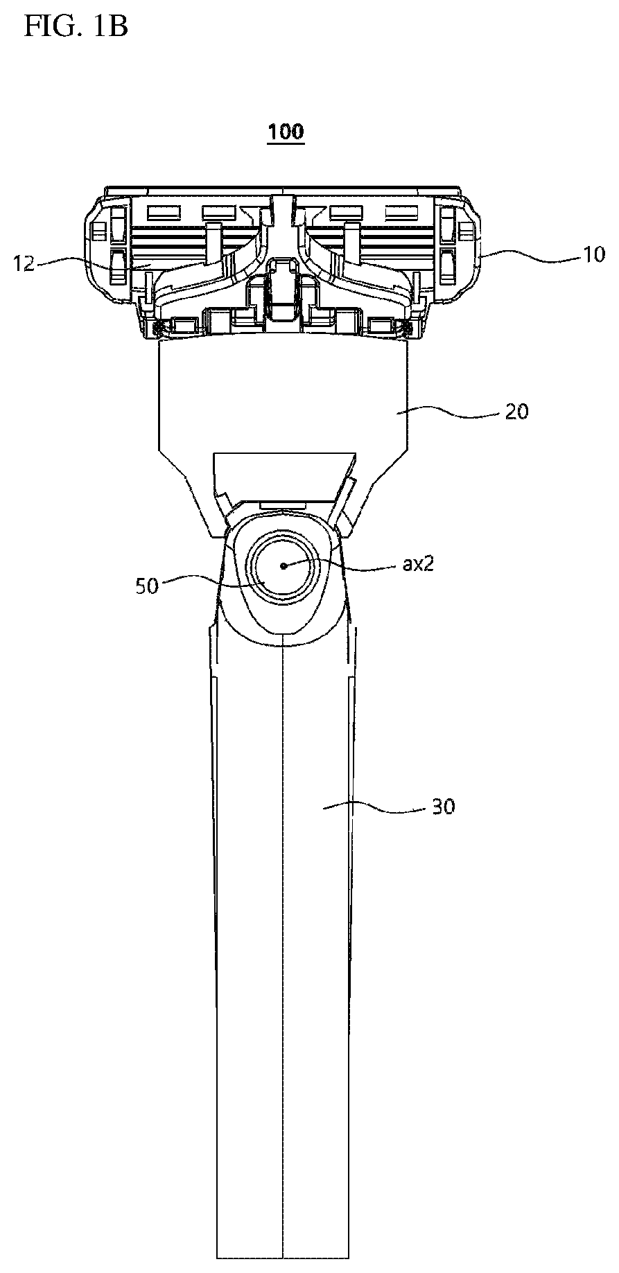 Razor assembly with spring-biased connecting head