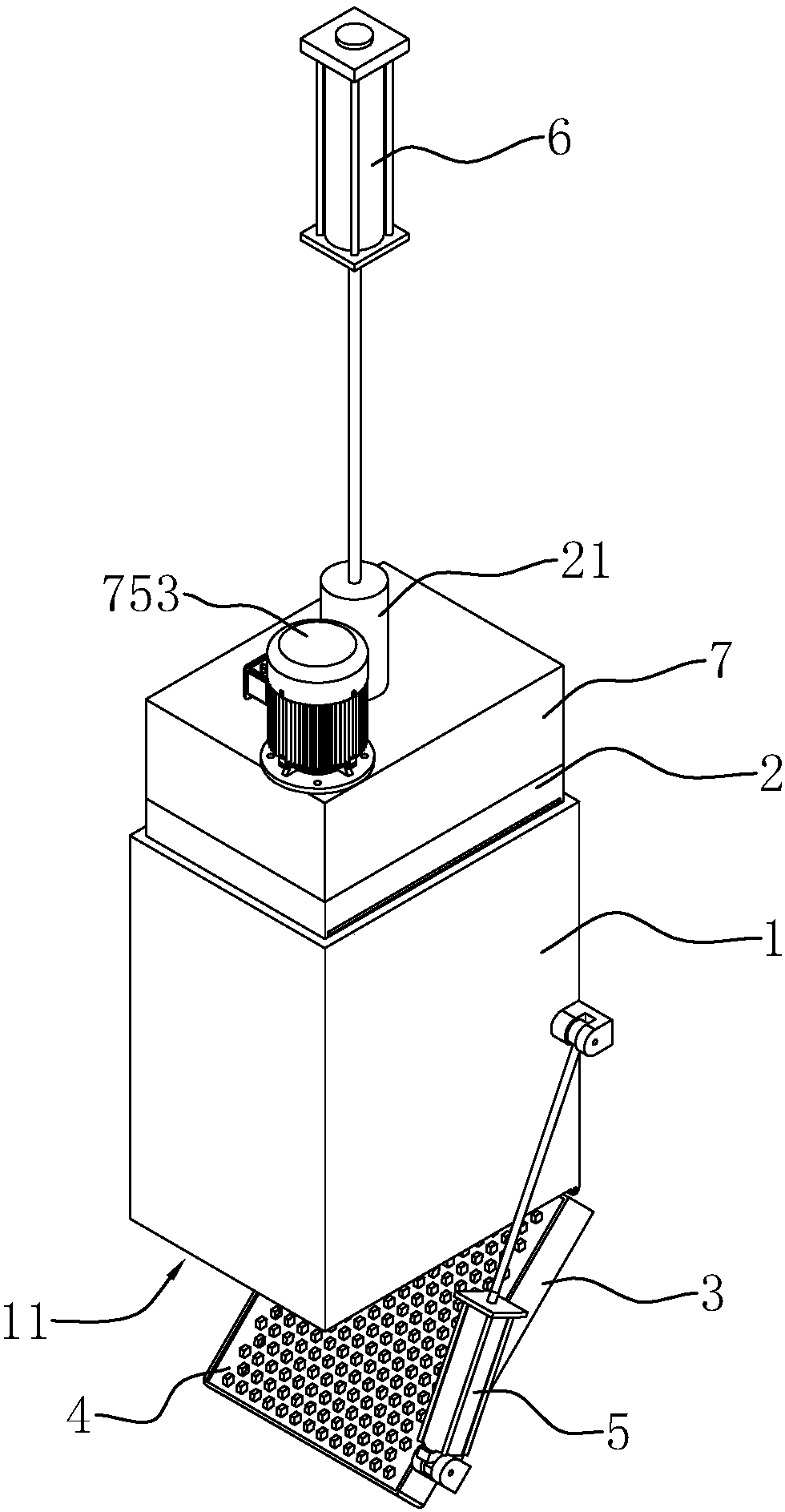 Sludge dewatering container and dewatering method by adopting container