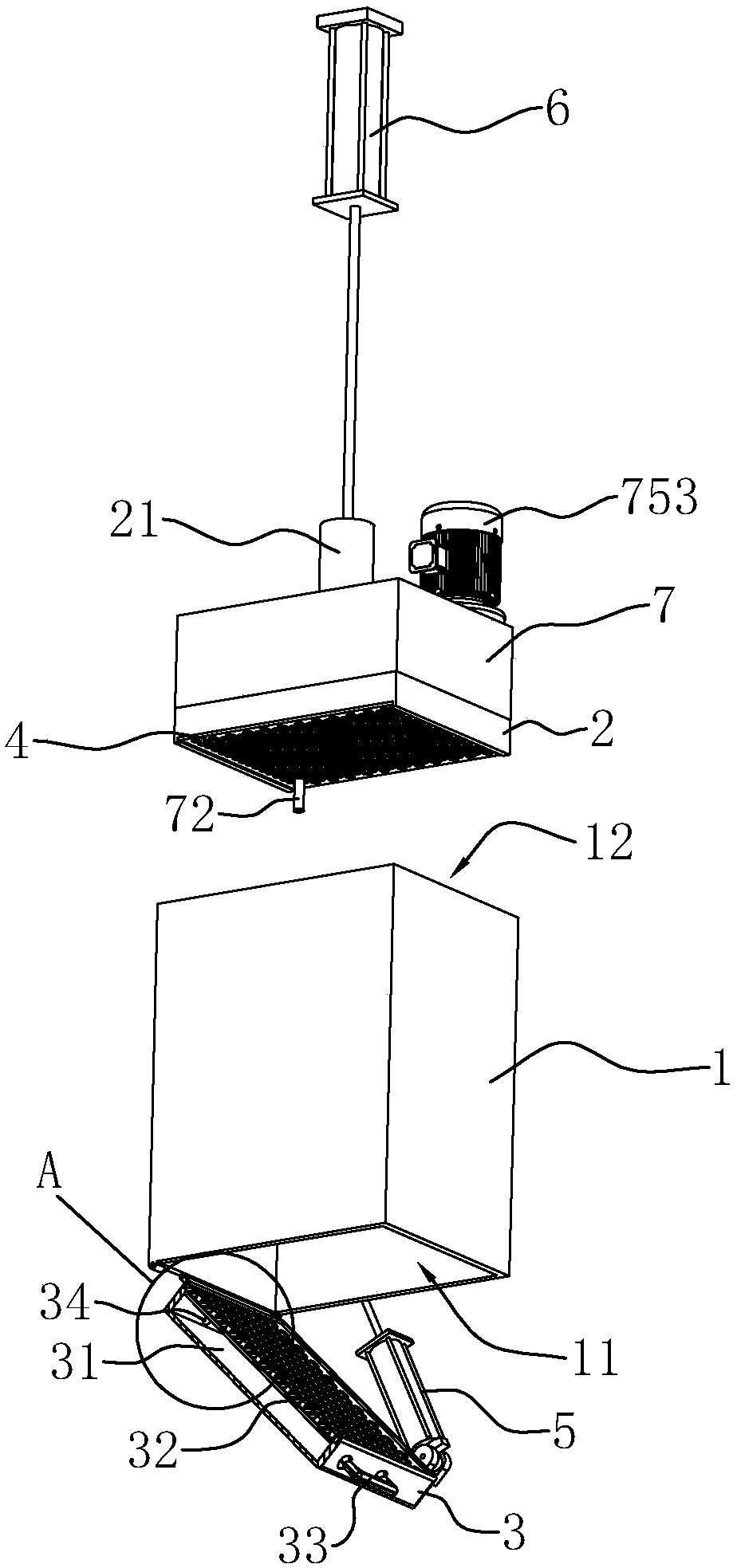 Sludge dewatering container and dewatering method by adopting container