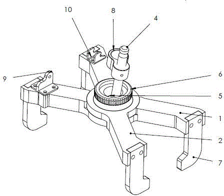 X-shaped fast positioning device for railway rail center position measurement