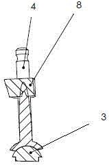 X-shaped fast positioning device for railway rail center position measurement