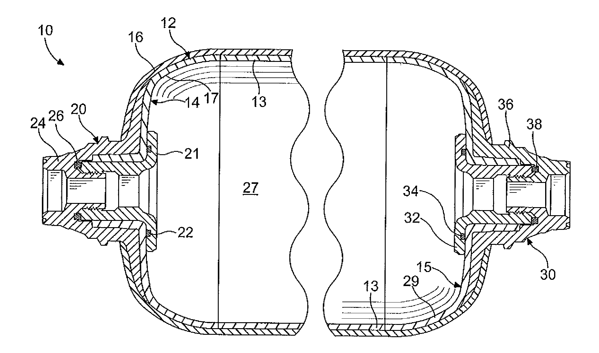 Process for forming a vessel