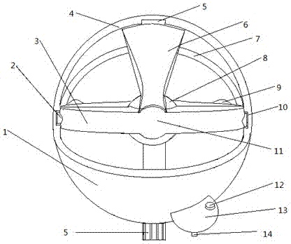 Spherical external combination heat power machine