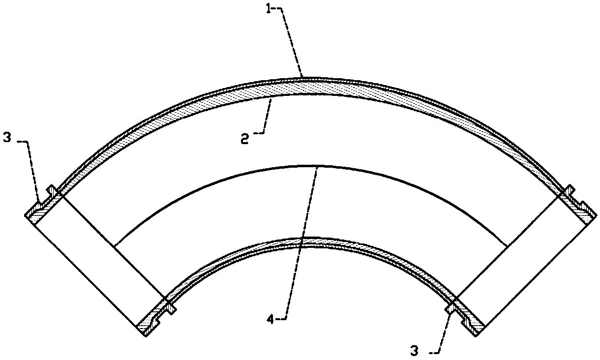 A two-layer or multi-layer wear-resistant and impact-resistant pipe and its preparation method