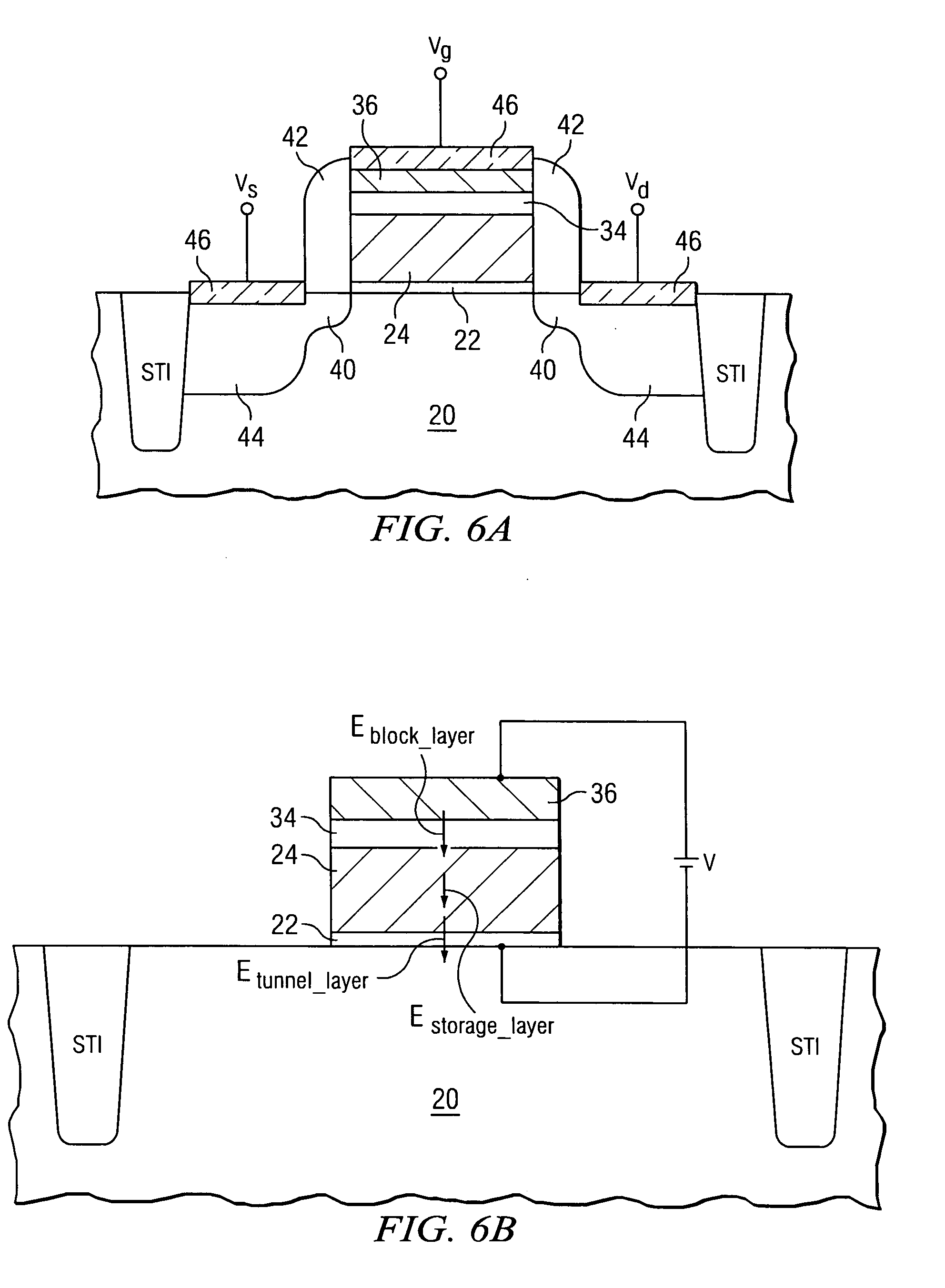 Flash memory with deep quantum well and high-K dielectric