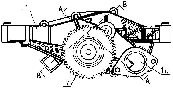 Gear type engine oil pump for reducing oil pressure fluctuation