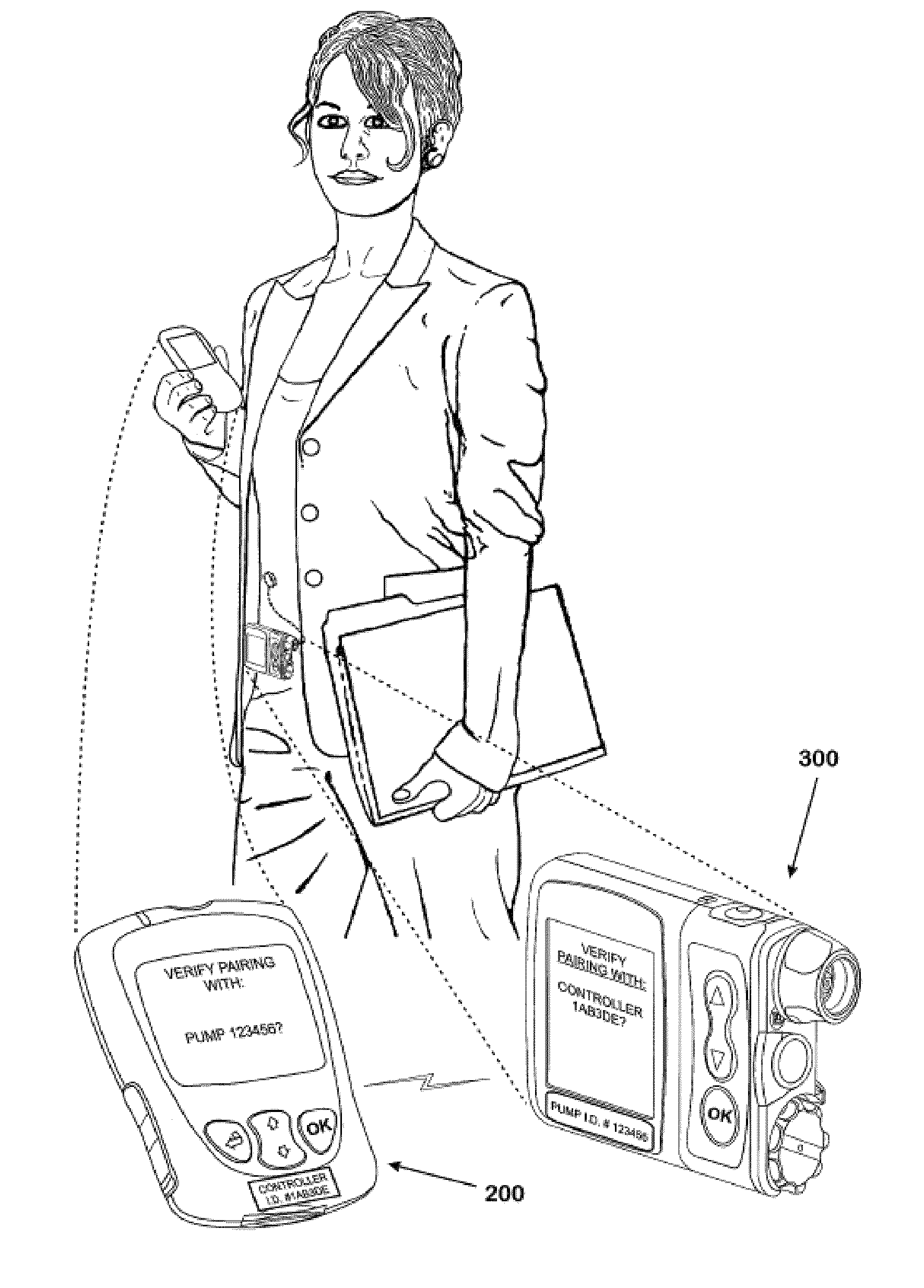 Methods for secure communication and pairing of a medical infusion device and a remote controller for such medical device