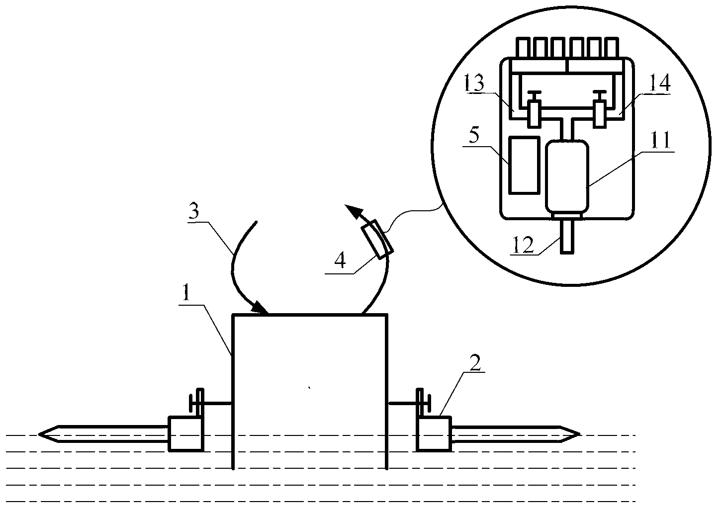 Method and device for synchronously measuring flux of greenhouse gas on water surface of reservoir on multiple points