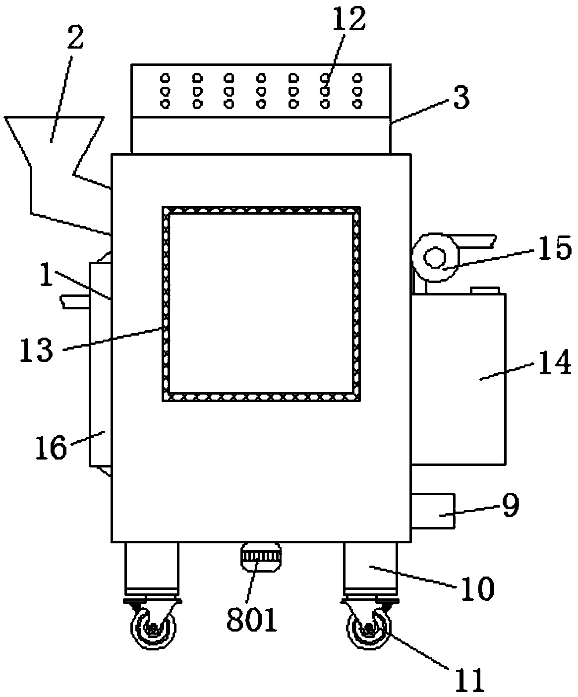 Automatic microbial fermented feed mixing device