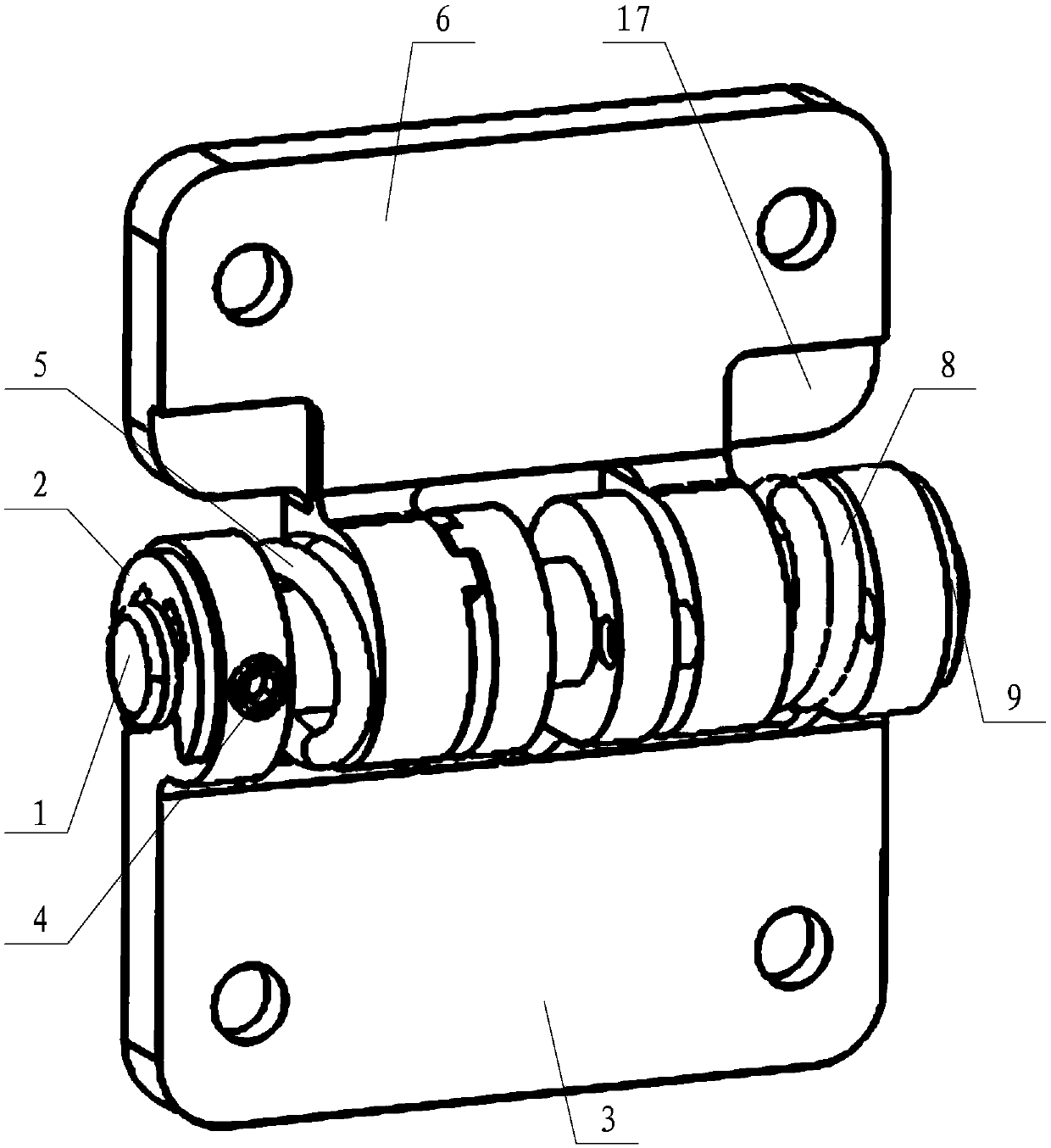 Solar panel deployment limiting mechanism