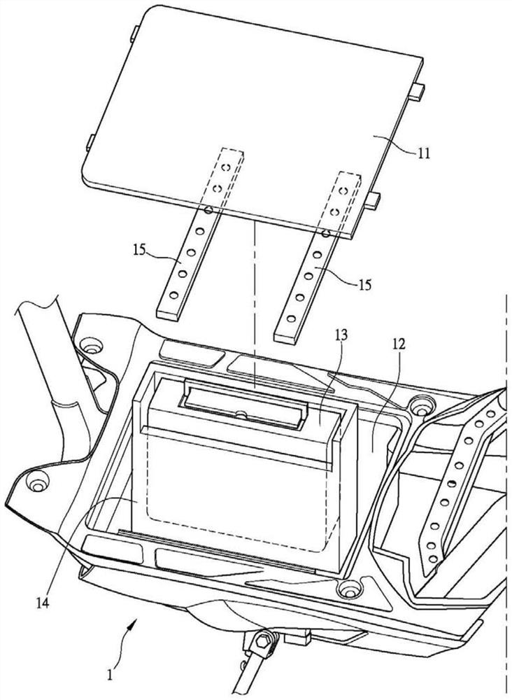 Protective cover for battery box of electric vehicle