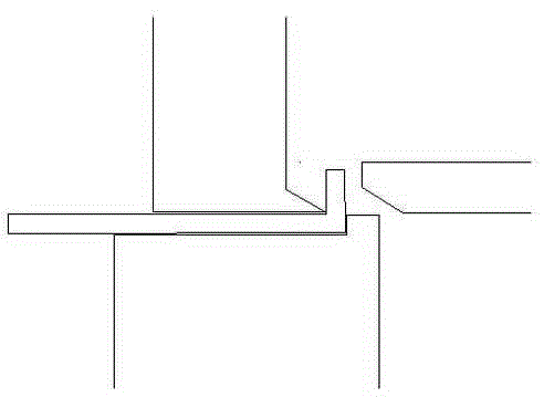 Flanging device for aluminum heat shield for automobile