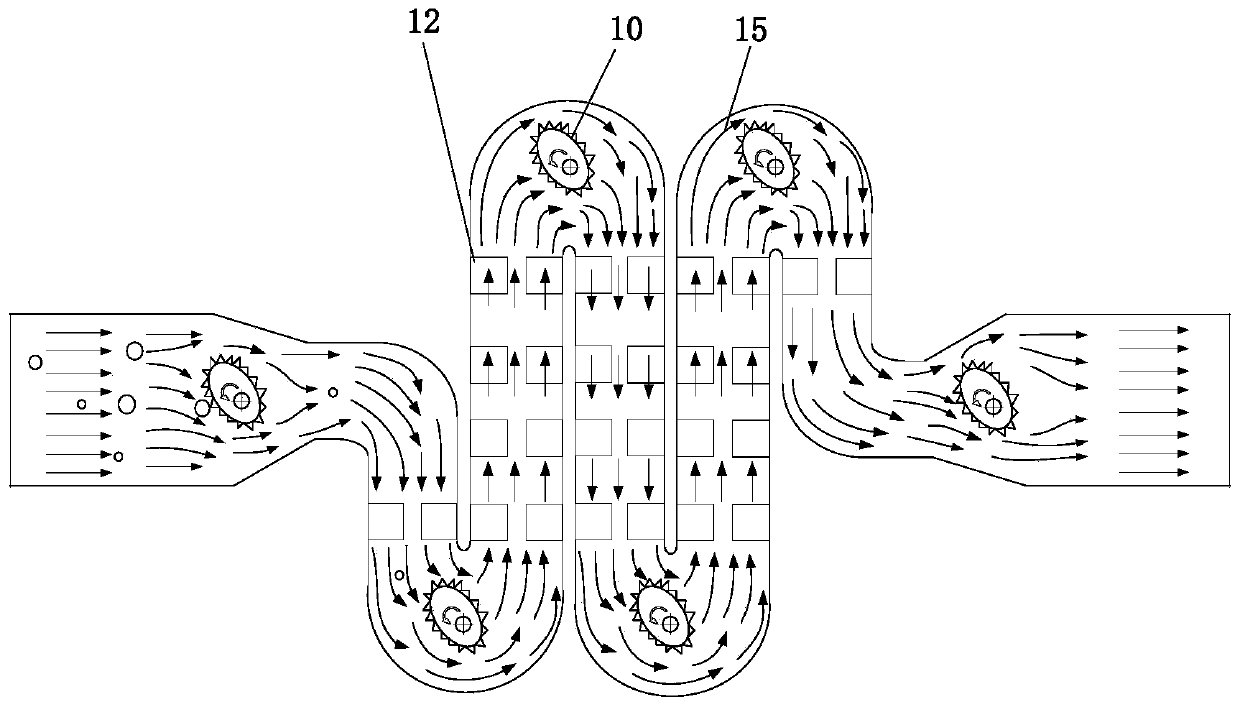 Electrolytic machining tool enabling flow field period fluctuation and method