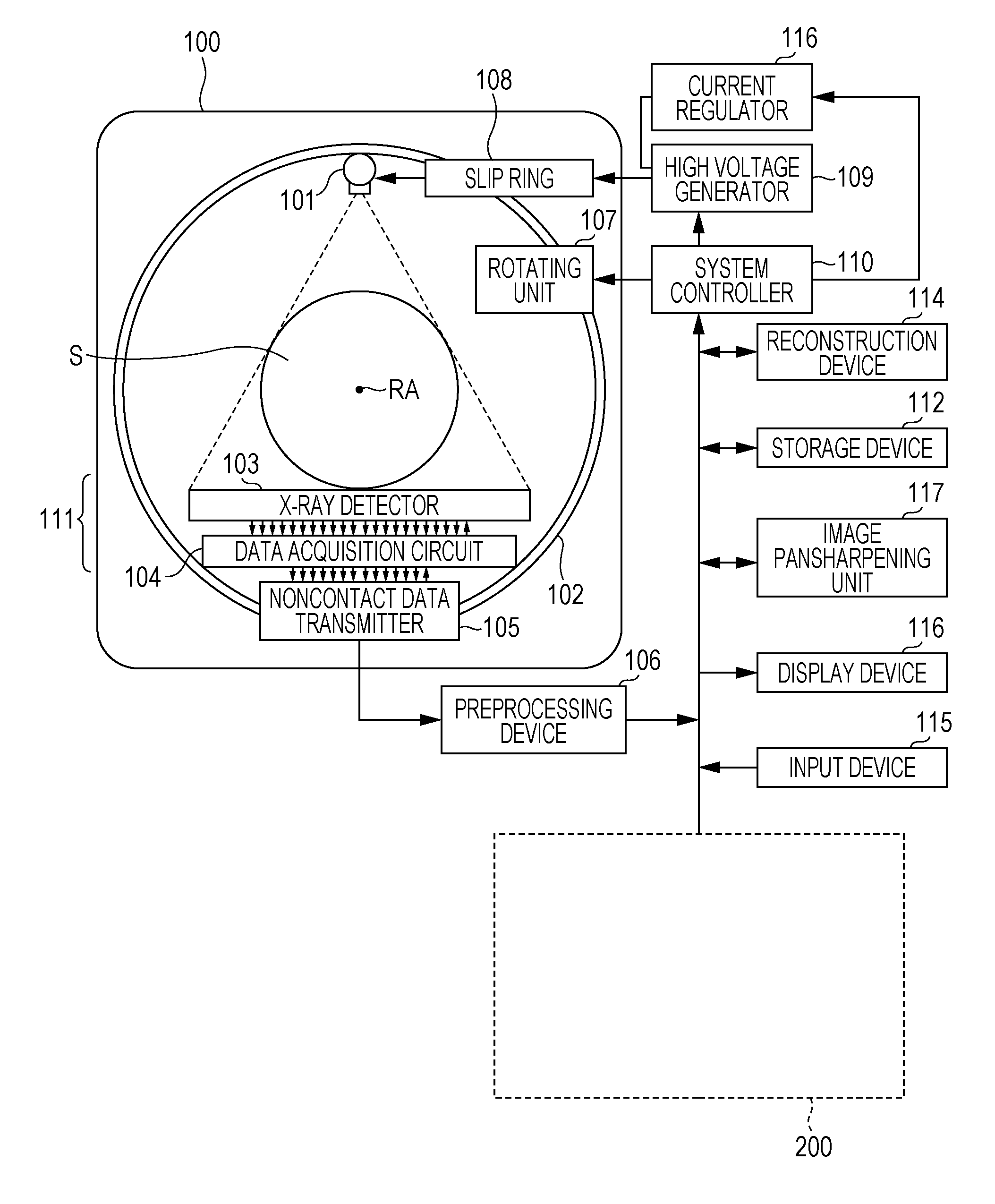 Image domain pansharpening method and system for spectral CT with large pixel energy discriminating detectors