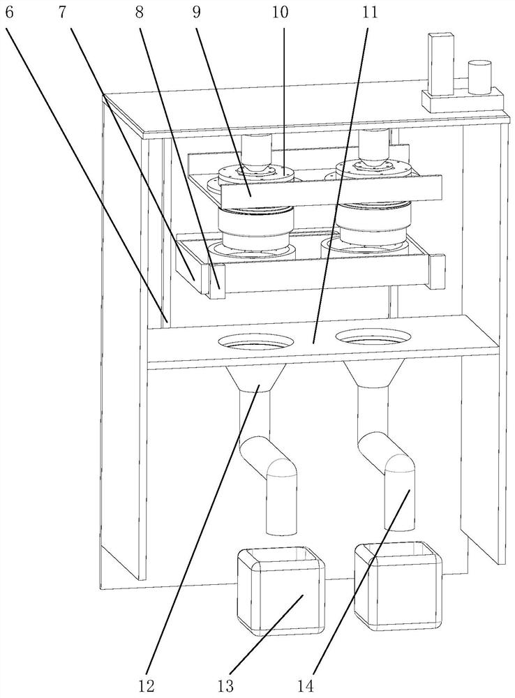 An automatic fruit ball digging device