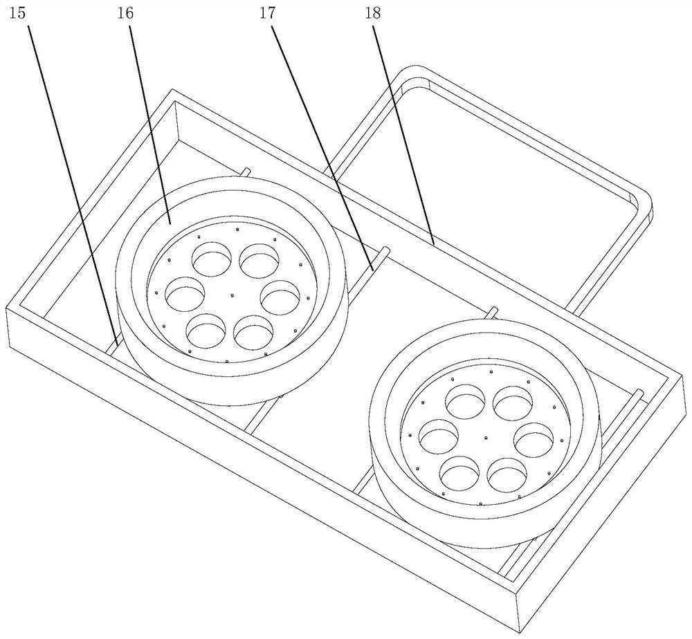 An automatic fruit ball digging device