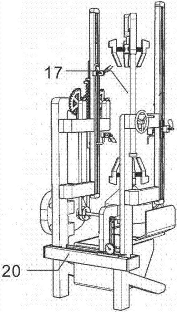 Bamboo joint removing and bamboo outer skin scraping integration machine