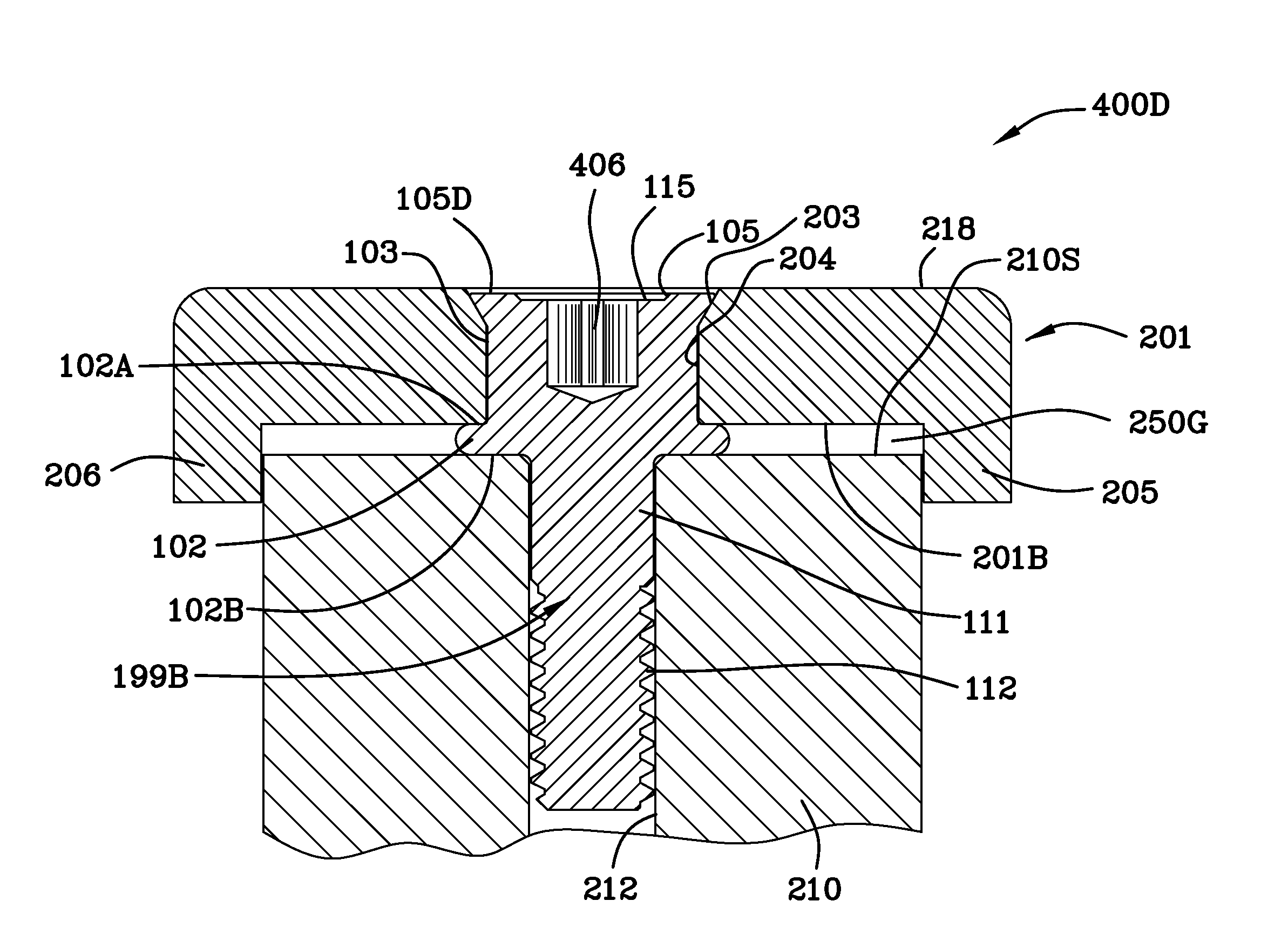 Rivet bolt in combination with an attachment and process for making same