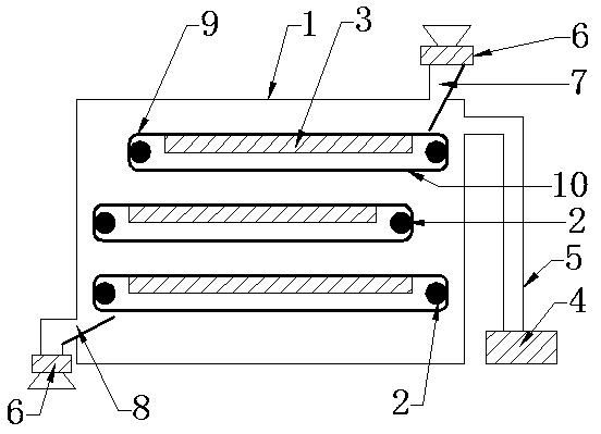 Vacuum belt drier