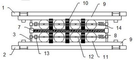 Shock isolation system based on rubber damping and used for high-rise building