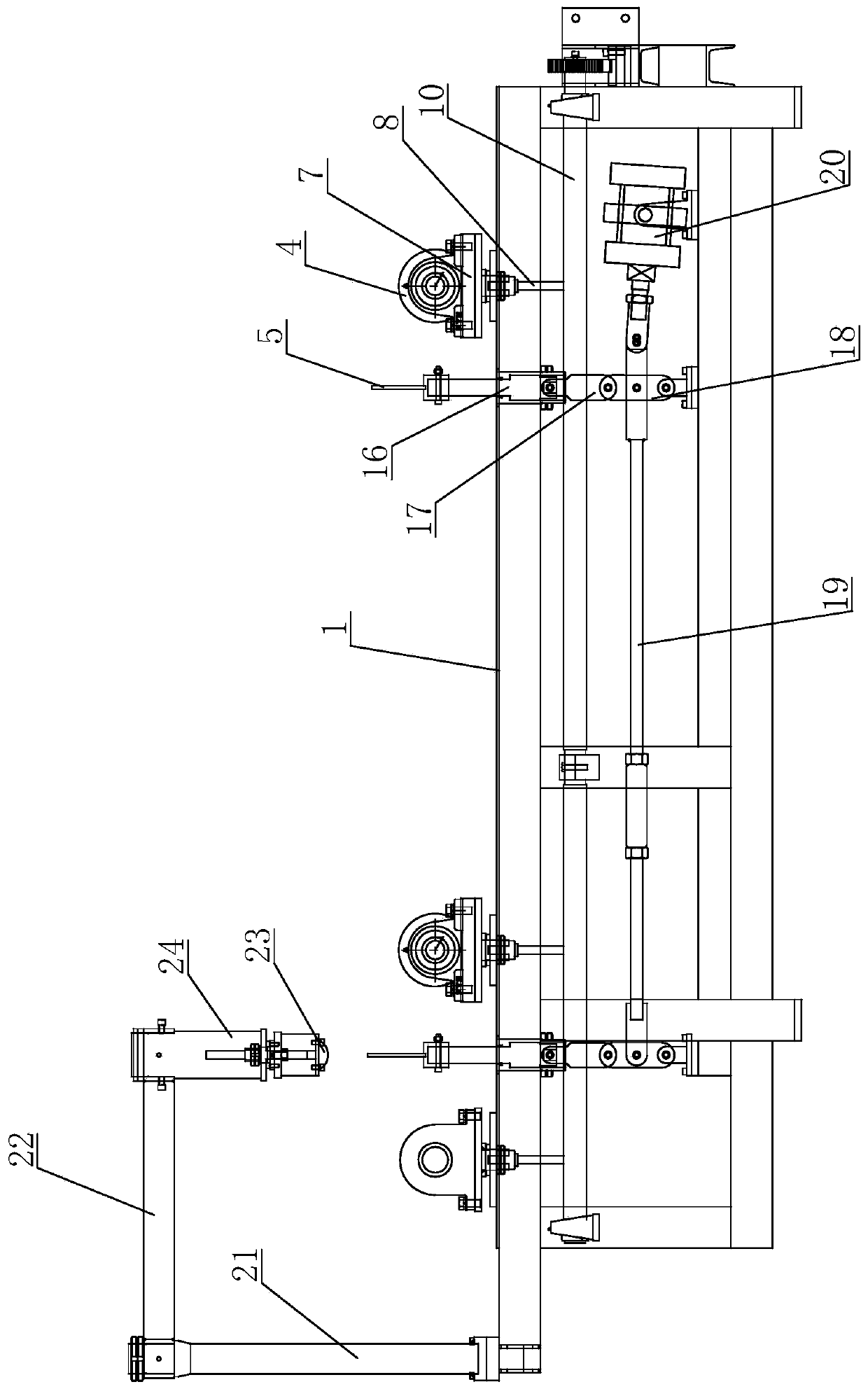 Machining loading and unloading mechanism for rod parts