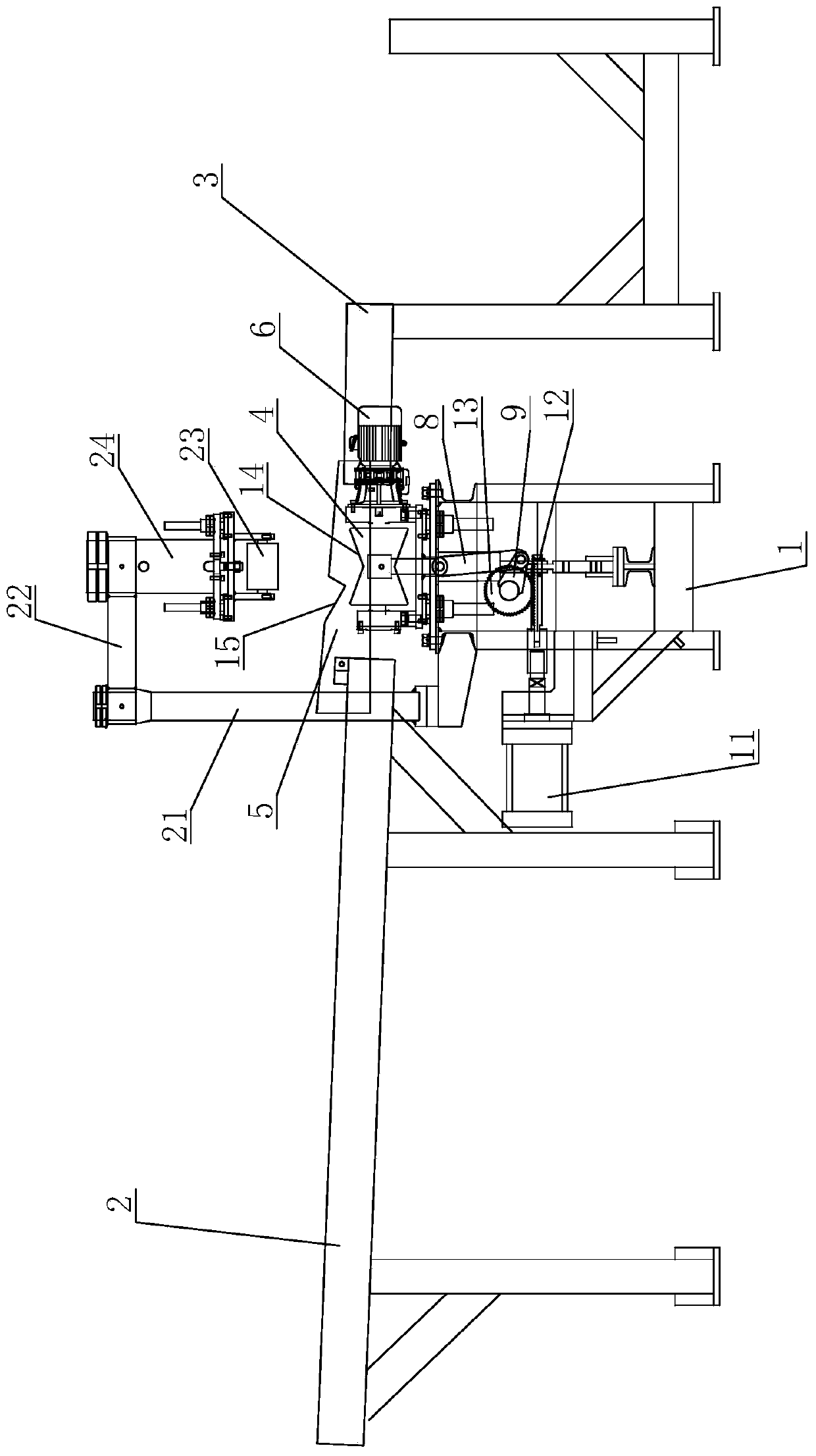 Machining loading and unloading mechanism for rod parts