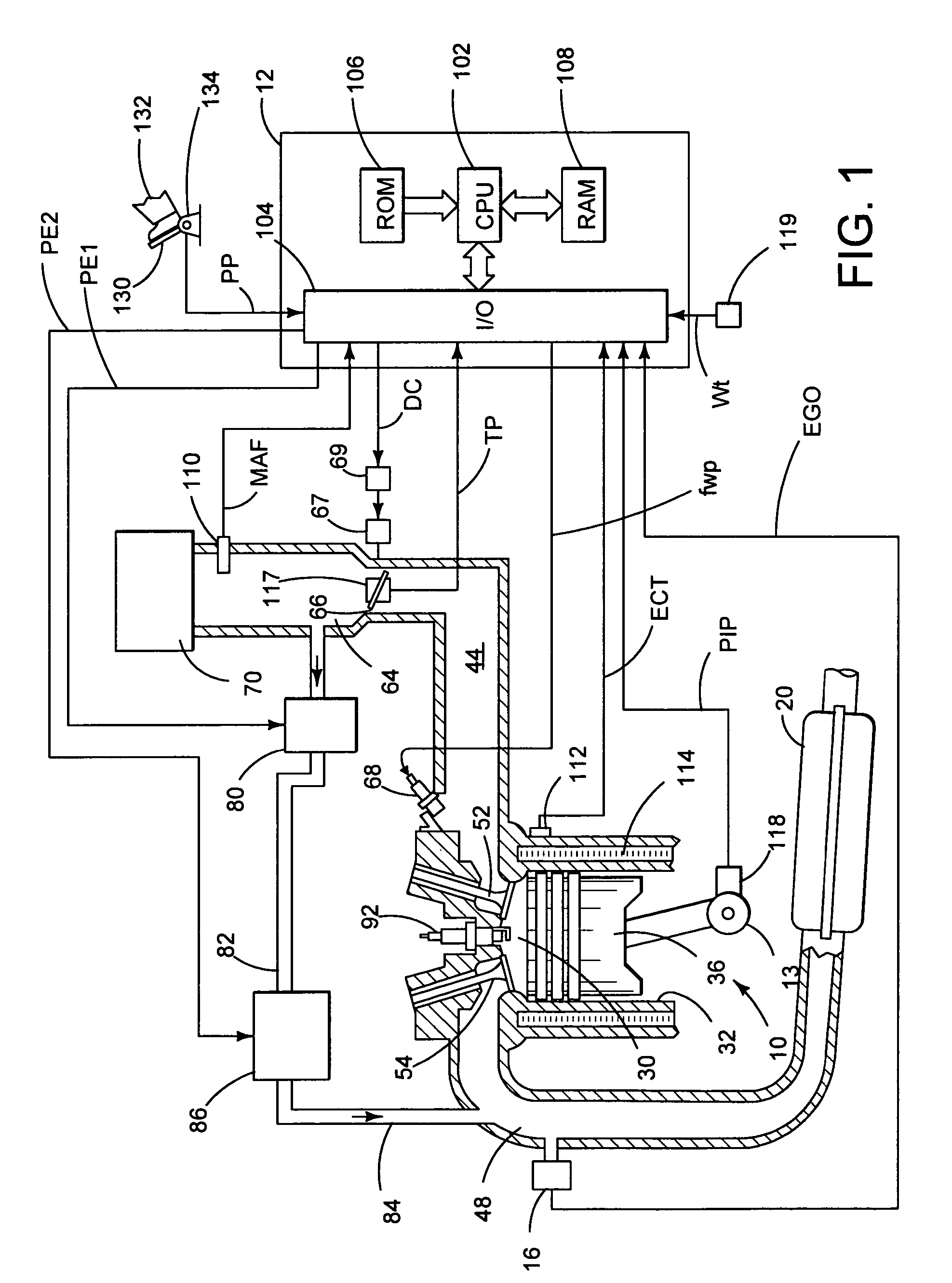 Secondary airflow system for engine exhaust emission diagnostics