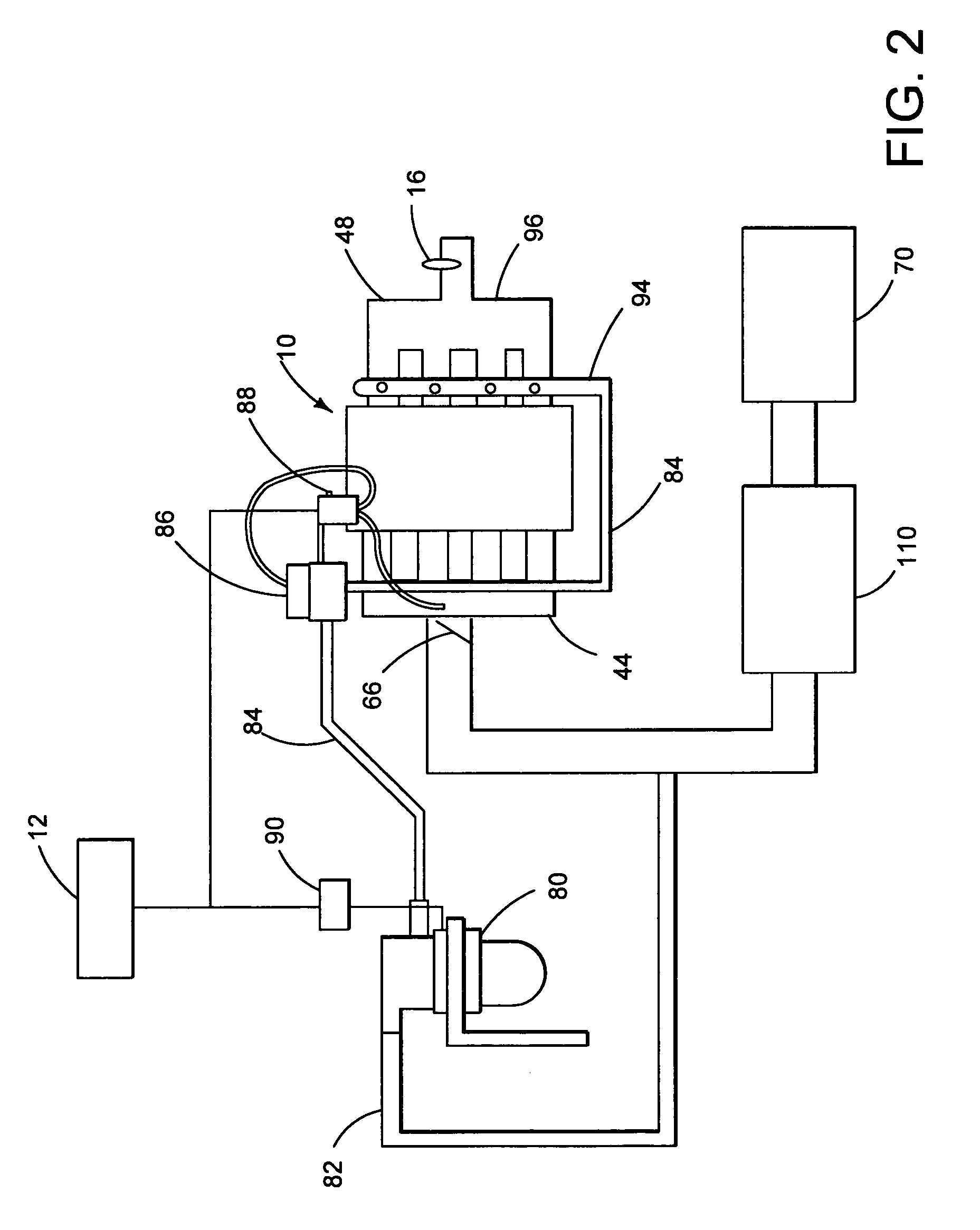 Secondary airflow system for engine exhaust emission diagnostics