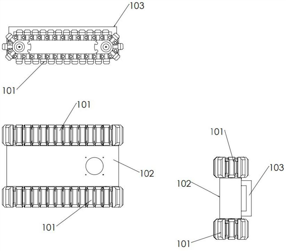 Hexapod crawler-type building robot moving platform