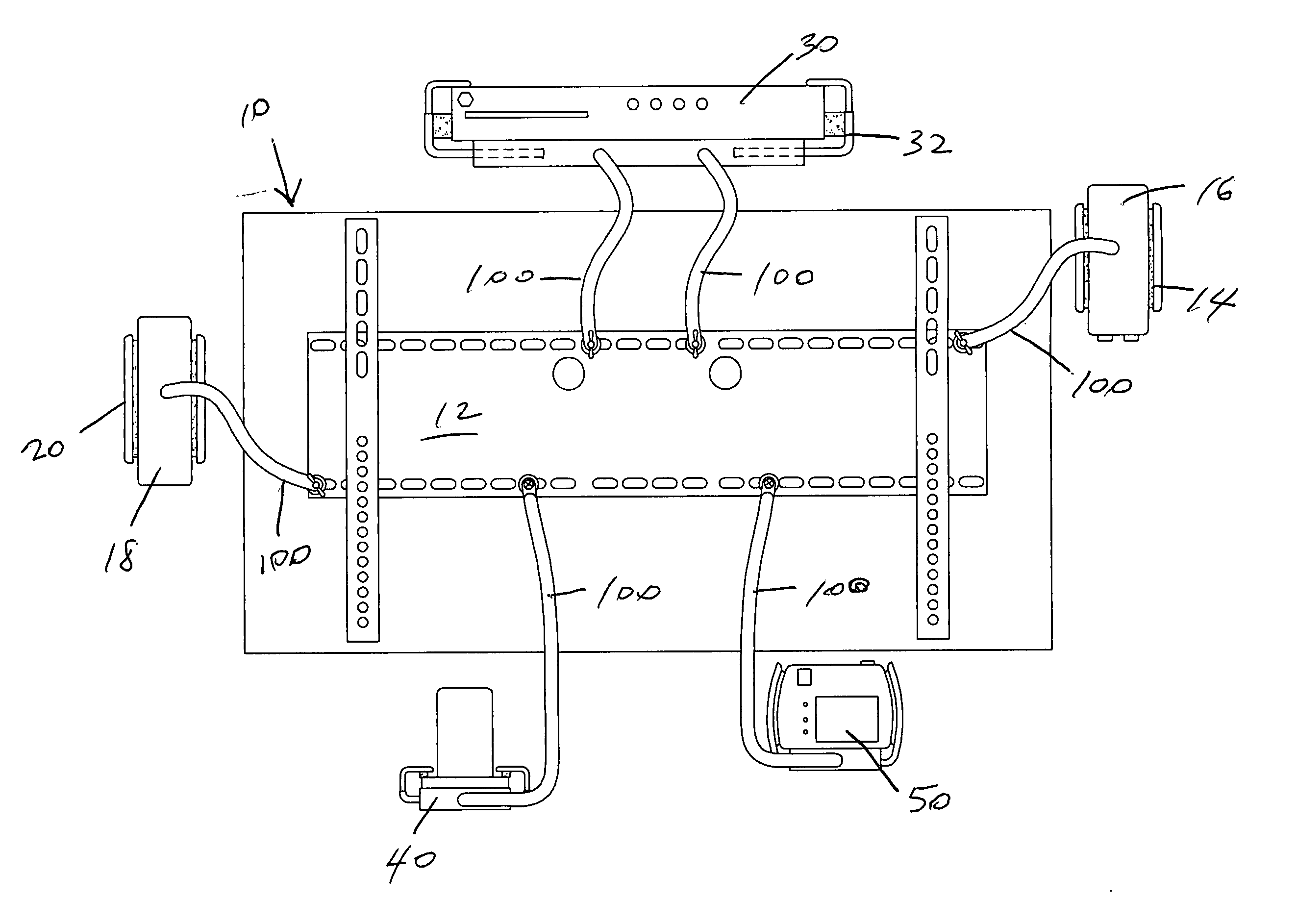 Universal holder and flexible member for mounting, holding, and adjustably positioning electronic products and accessories