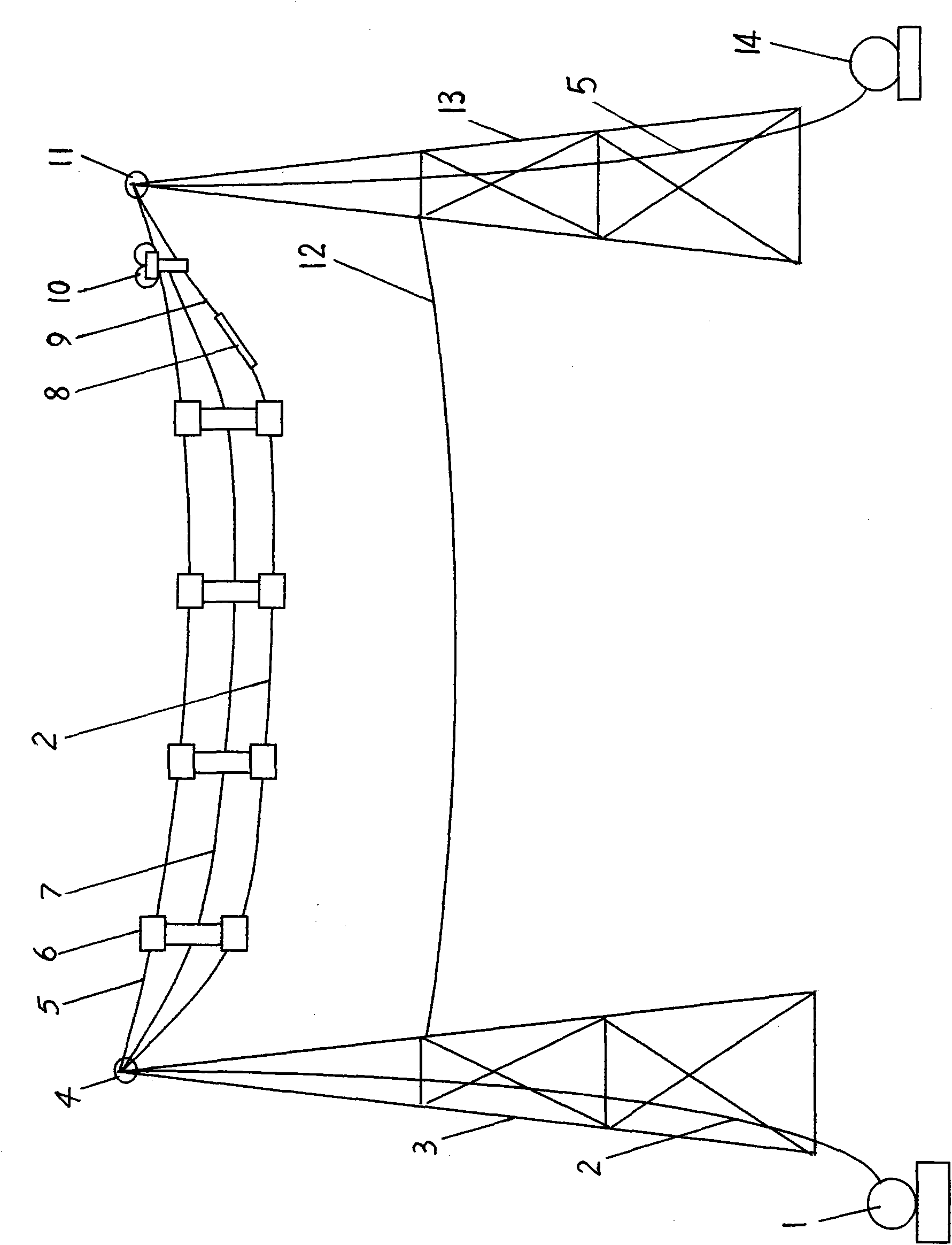 Method for replacing optical fiber composite overhead ground wire or common overhead ground wire without power cut