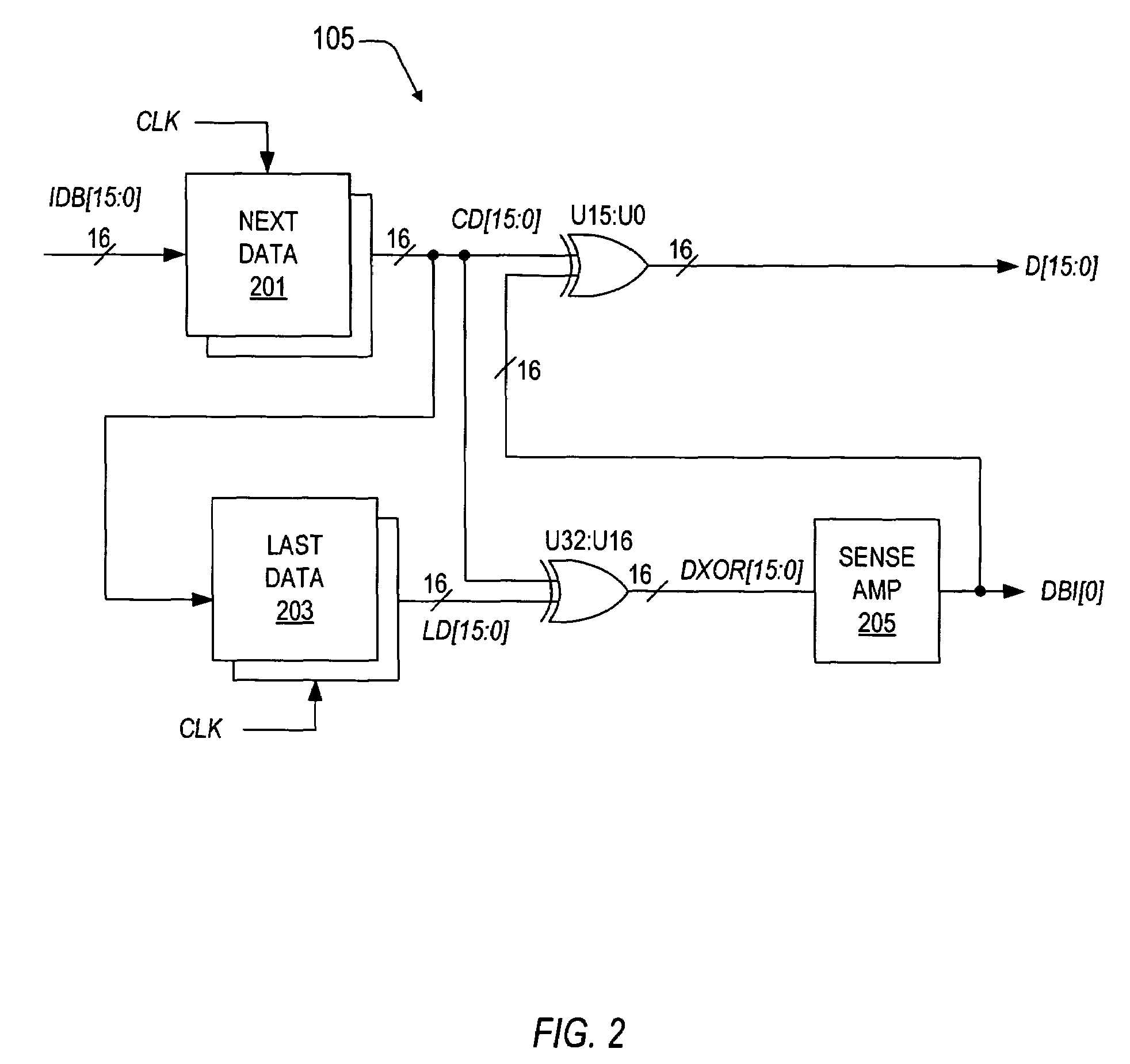 Sense mechanism for microprocessor bus inversion