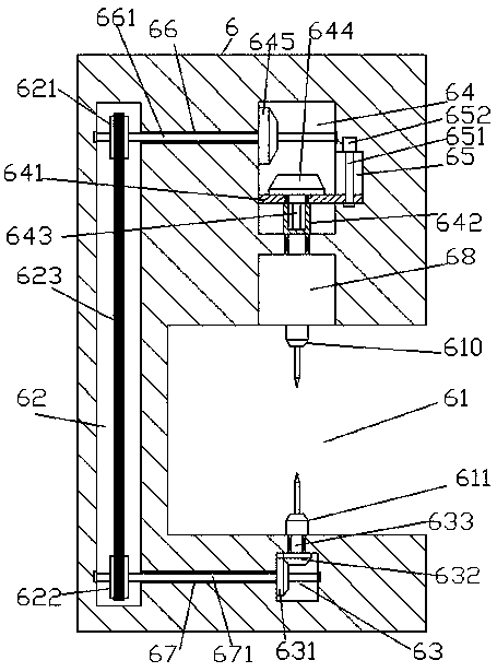 A double-sided engraving machine